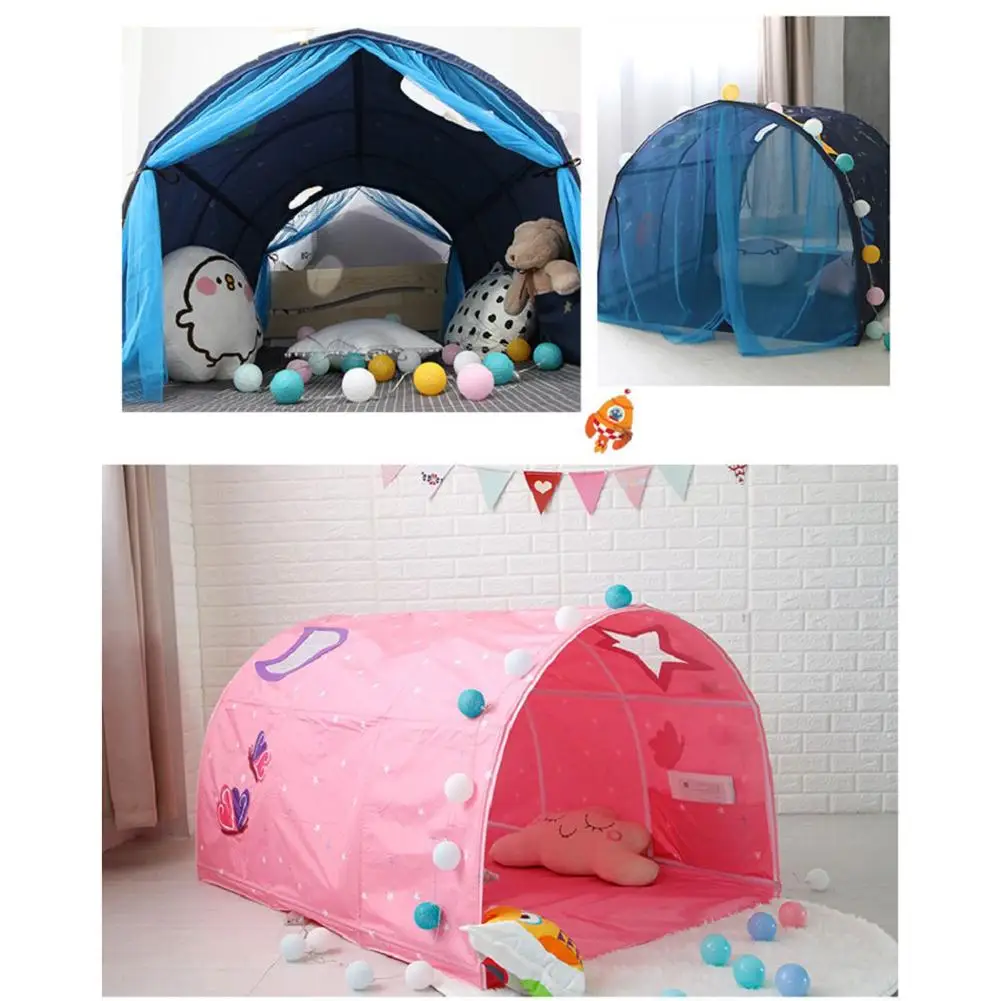 

Children Bed Tent Tunnel Play House Small House Room Decoration Tent Crawling Tunnel Toy Kids Games House Tent Tunnel On Bed