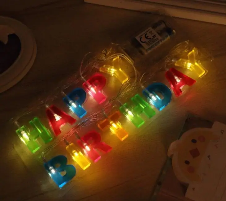 

LED Flash Light 1m 10led letter string light