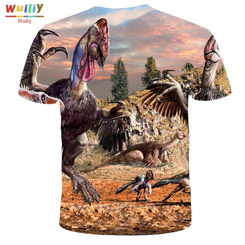 

Animals T-shirt For Men Summer Dinosaur Graphic 3D Print Tees Sport T Shirt Women/Men Novelty Tops