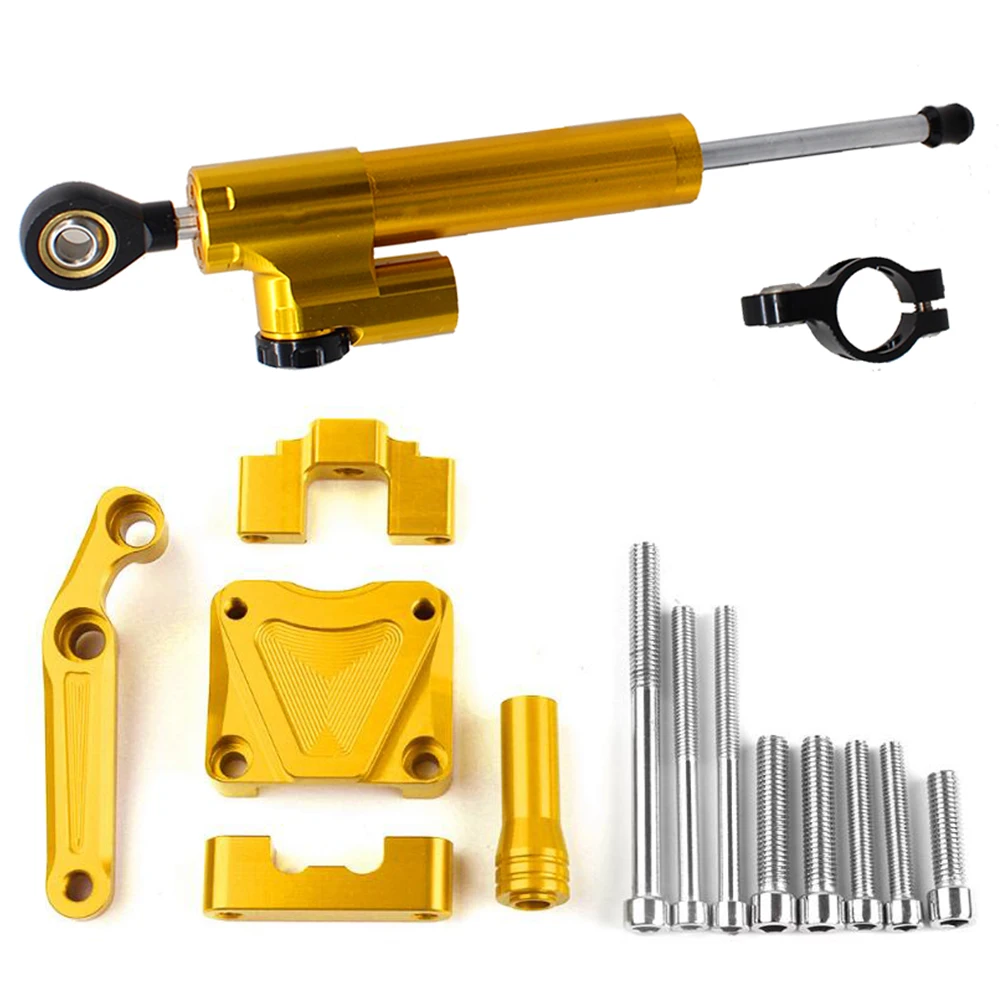 

For Kawasaki EX300 NINJA300 2013 - 2017 Motorcycle Stabilizer Damper Steering Mounting Mount Bracket Holder Support Kit Set