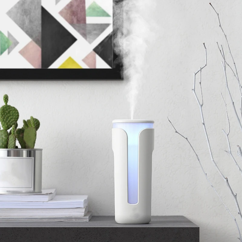 

Portable Mini Humidifier, 220Ml Humidifier, USB Personal Desktop Humidifier for Bedroom Home Office Stroller Travel