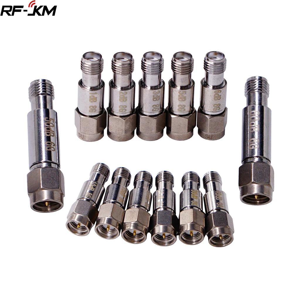 Коаксиальные фиксированные аттенюаторы SMA частота 1dBi-60dBi 2 Вт зеркальные Разъемы |