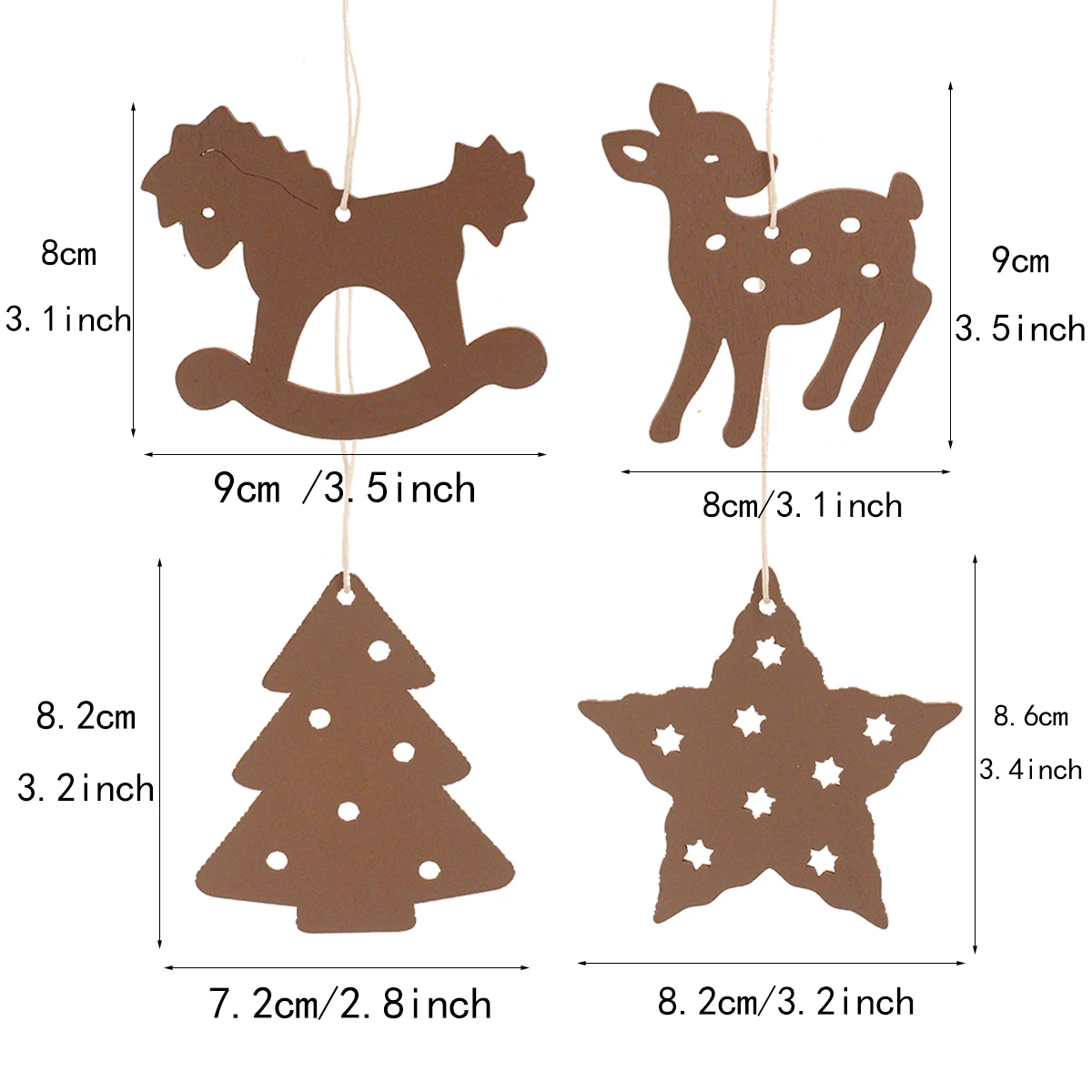 Рождественское дерево Украшение подвесное украшение фестиваль звезда лося