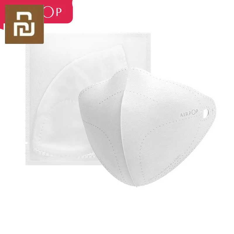 Yuopin AirPOP Air Wear PM0.3 / pm2.5 антидымчатая маска для лица с 2 шт фильтром регулируемые