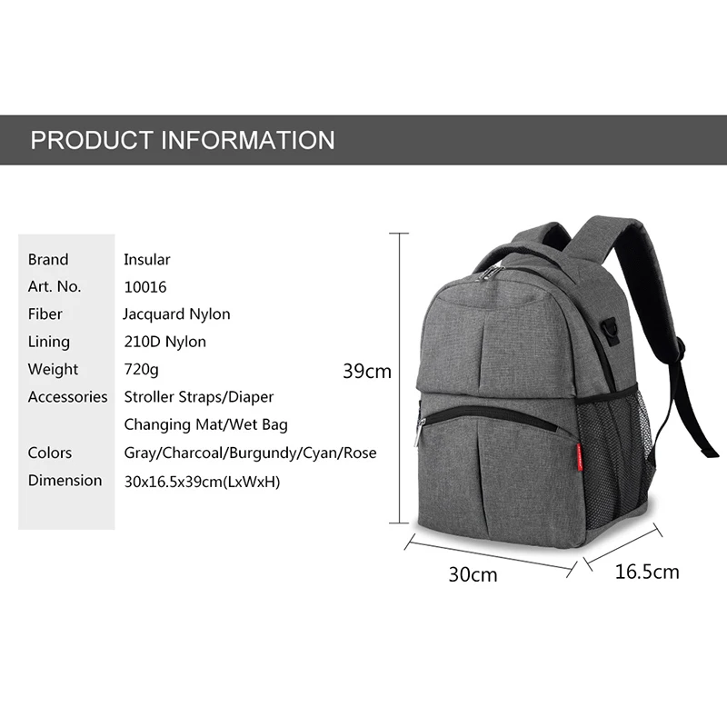 Модная сумка для подгузников мам дорожный рюкзак ухода за ребенком дизайнерская