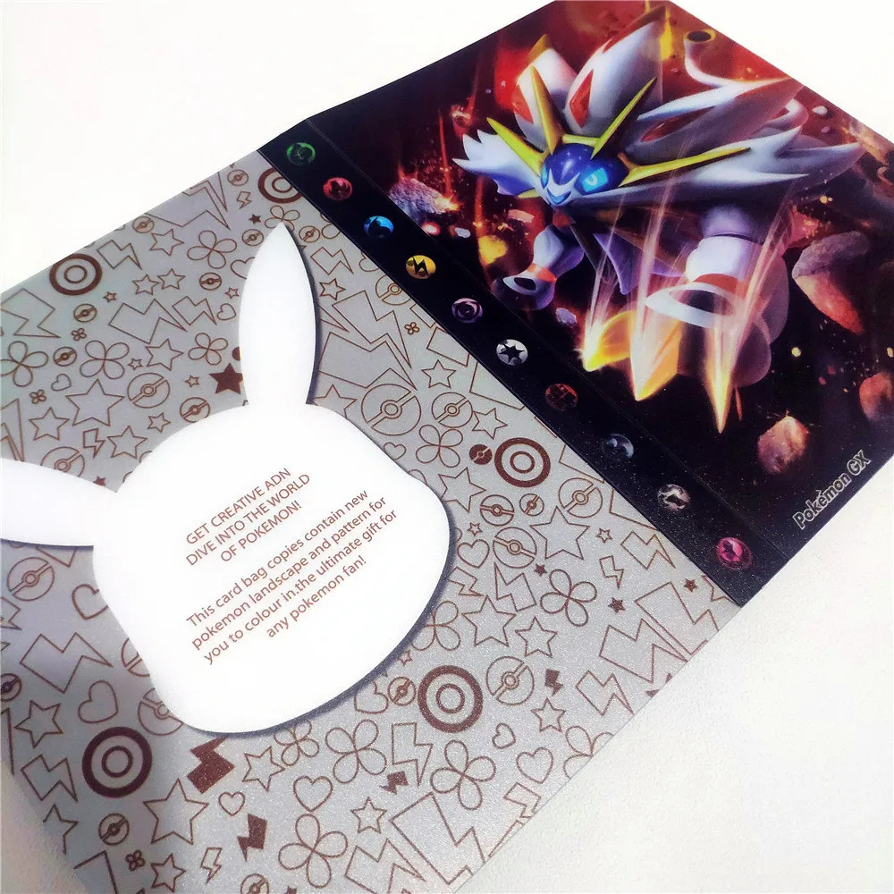 

240Pcs Holder Album Toys Collections Pokemones Cards Album Book Top Loaded List Toys Gift for Children