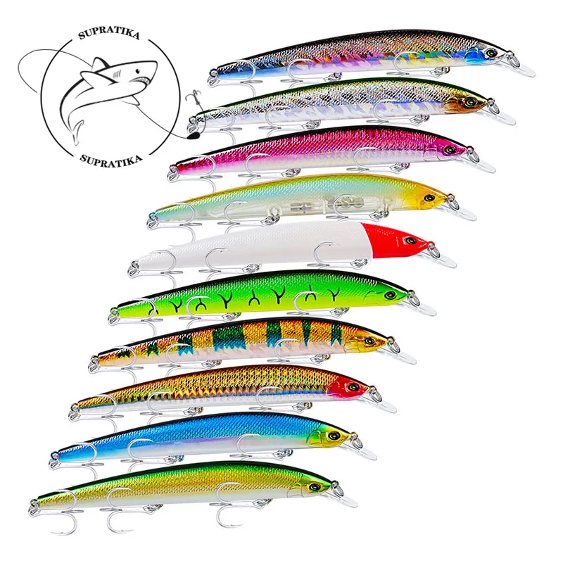 

3D Simulation Eyes Bionic Bait Fishing Lure Outdoor Artificial 10pcs 15cm/18.5g ABS Plastic Hard Bait 6# With Sharp Treble Hook