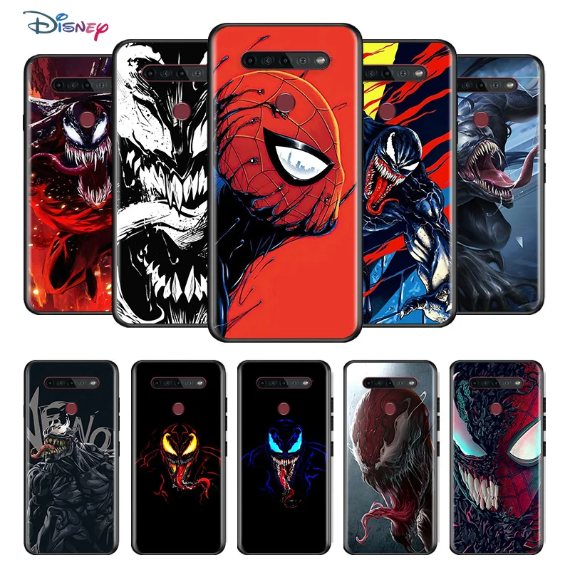 

Marvel Avengers Super Hero Venom For LG K92 K71 K62 K61 K52 K51S K50S K42 K41S K40S K31 K30 K22 TPU Silicone Black Phone Case