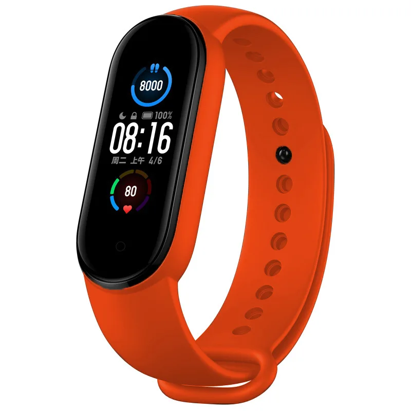 

Watch strap for Xiaomi mi band 5/ 5 NFC replacement bracelet TPE color bracelets mi band 5 correa mi band 5