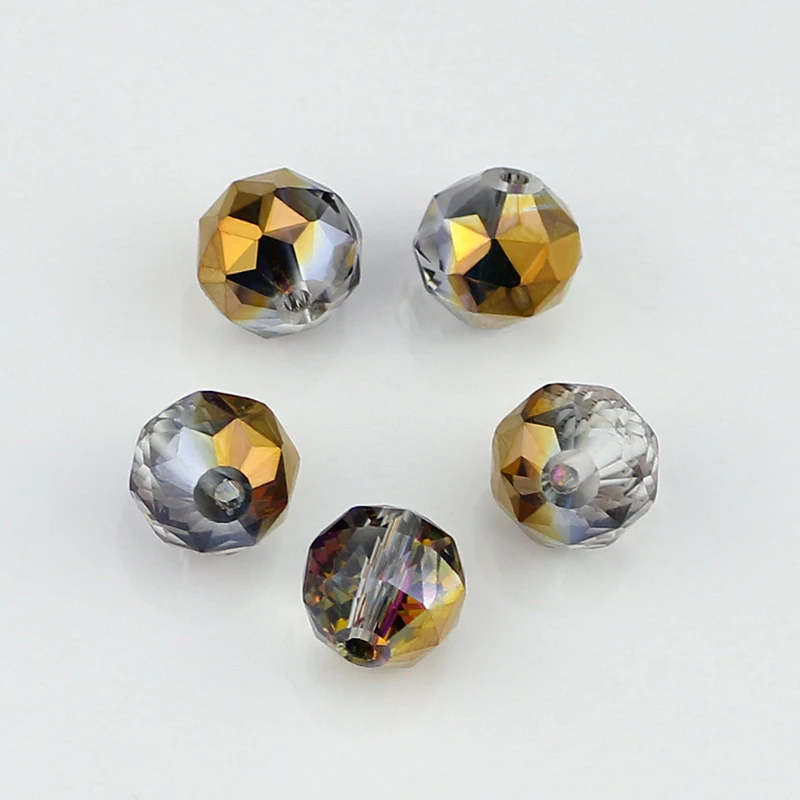 Австрийские бусины всех цветов круглые стеклянные хрустальные с перфорацией
