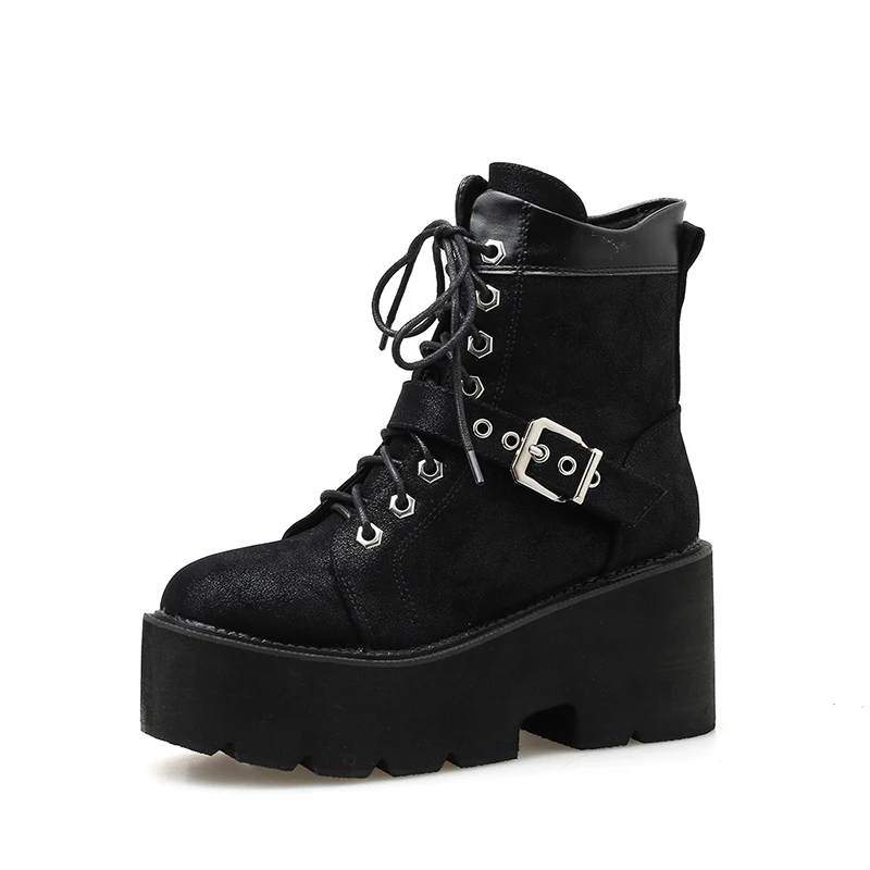 MONMOIRA/женские ботильоны с круглым носком и пряжкой на ремешке женские ботинки