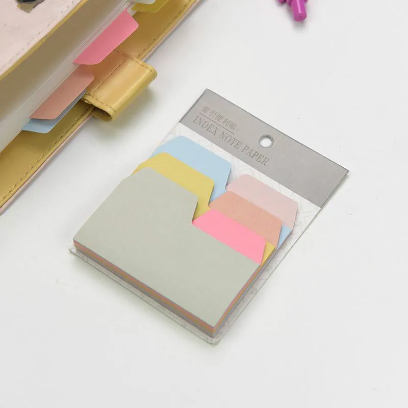6 цветов клейкая бумага для заметок блокнот рассыпчатых листьев кавайные
