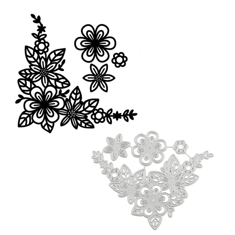Naifumodo Flower Corner Metal Cutting Dies Lace Edge Scrapbook Paper Craft Gift Box Die Cut Punch Knife Cutter New | Дом и сад