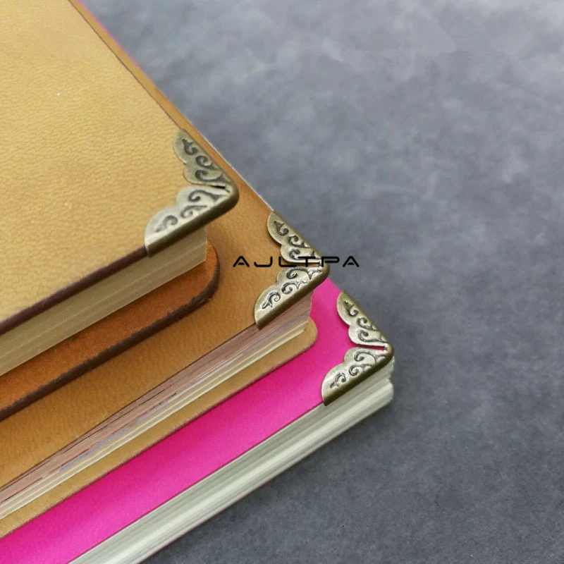 2000 шт. античные латунные металлические бронзовые тонкие папки для книг