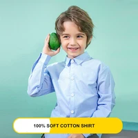 kids boy shirt clothes spring new school blouse clothing infant boy solid color formal cotton tops 2 10y kids long sleeves shirt