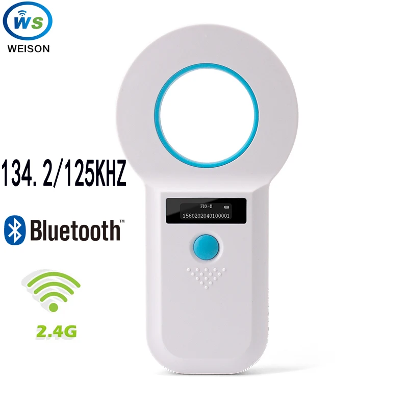 Rfid FDX B животных rfid считыватель читатель микросхемы ISO чип Портативный OLED домашние