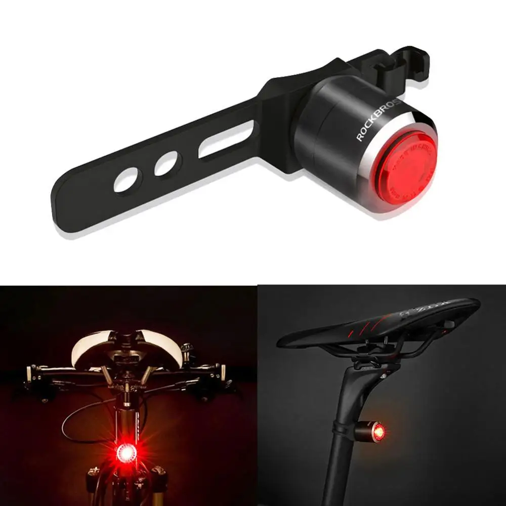 Водонепроницаемый задний фонарь на седло велосипеда интеллектуальная