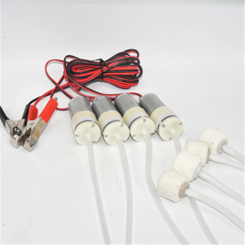 Кислородный насос DC 12 В Электрический аквариумный воздушный с зажимом