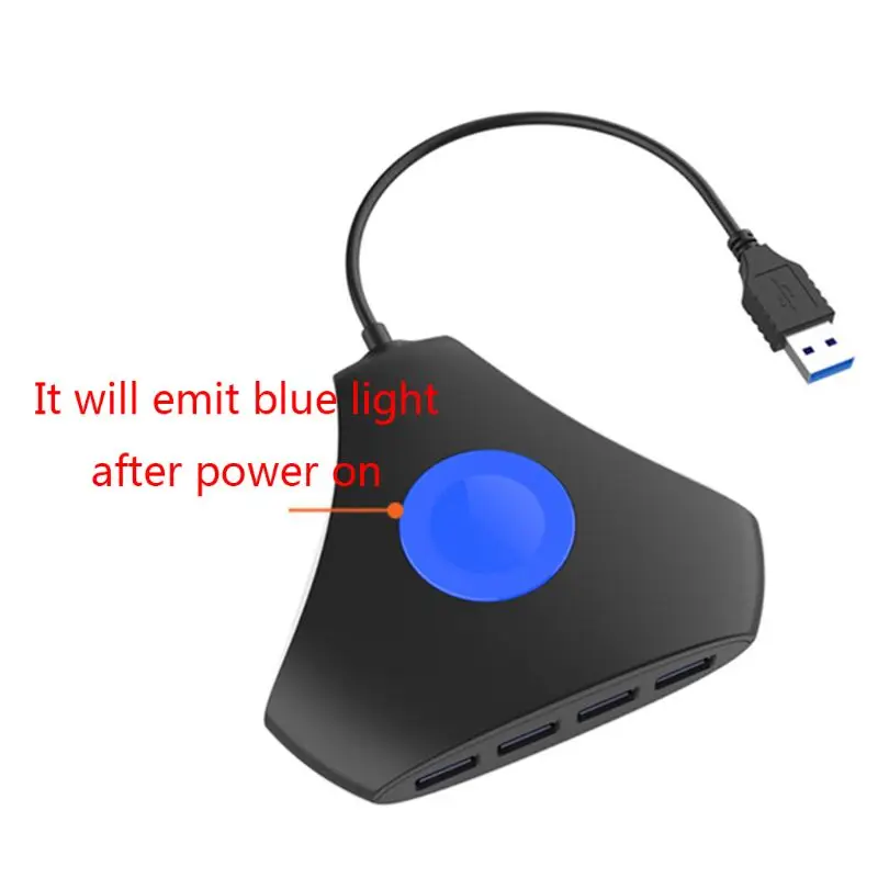 

USB3.0 4Port USB HUB Adapter Splitter Multi Expander for PC Laptop Cellphones