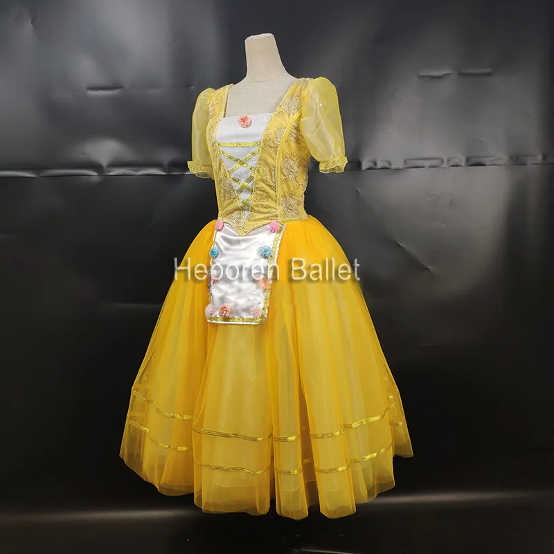 Индивидуальный пошив балетное Lyrical танцевальное платье бархатная верхняя юбка