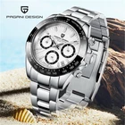 Часы PAGANI DESIGN Мужские Водонепроницаемые из нержавеющей стали, брендовые Роскошные спортивные наручные, с хронографом, VK63, 2021