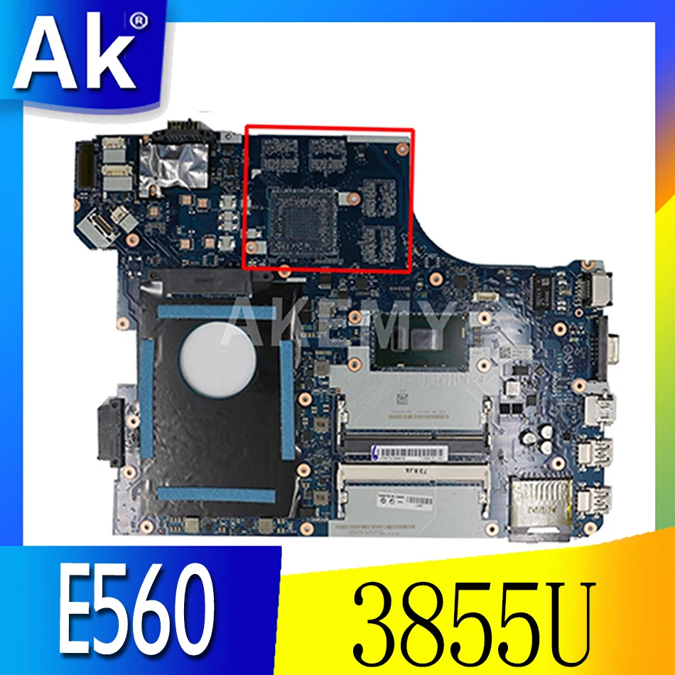 

For Lenovo Thinkpad E560 E560C notebook motherboard BE560 NM-A561 mainboard FRU 01AW102 CPU 3855U DDR3 100% test