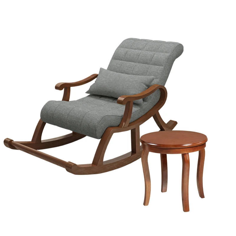 Nordic деревянное кресло качалка для дивана recliner пожилых взрослых ленивый стул
