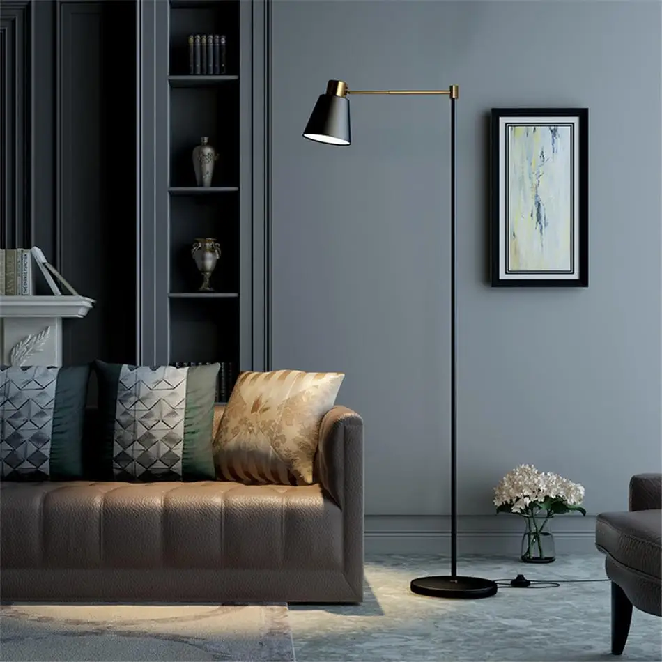 Современная стоящая лампа Deco для салона лофт учебы художественные Торшеры