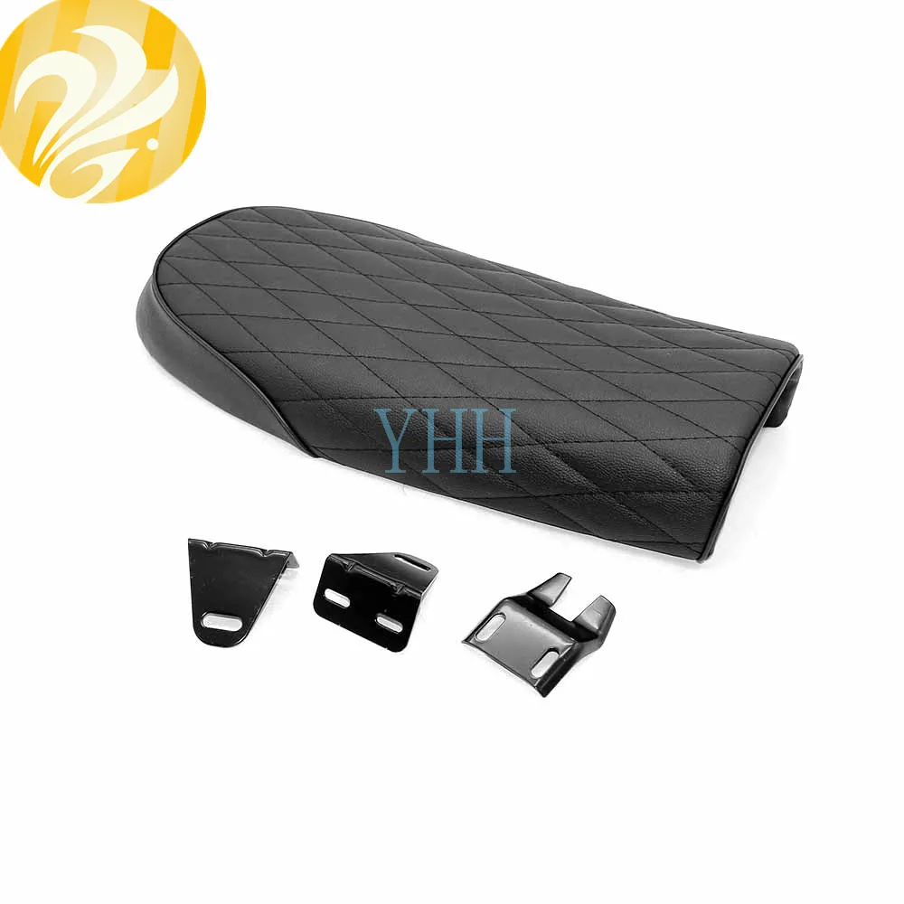Водонепроницаемый Cafe Racer сиденье клетчатый ромба мотоциклетные сиденья|Чехлы на