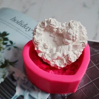 angel rose handmade soap silicone mold diy soap making mould