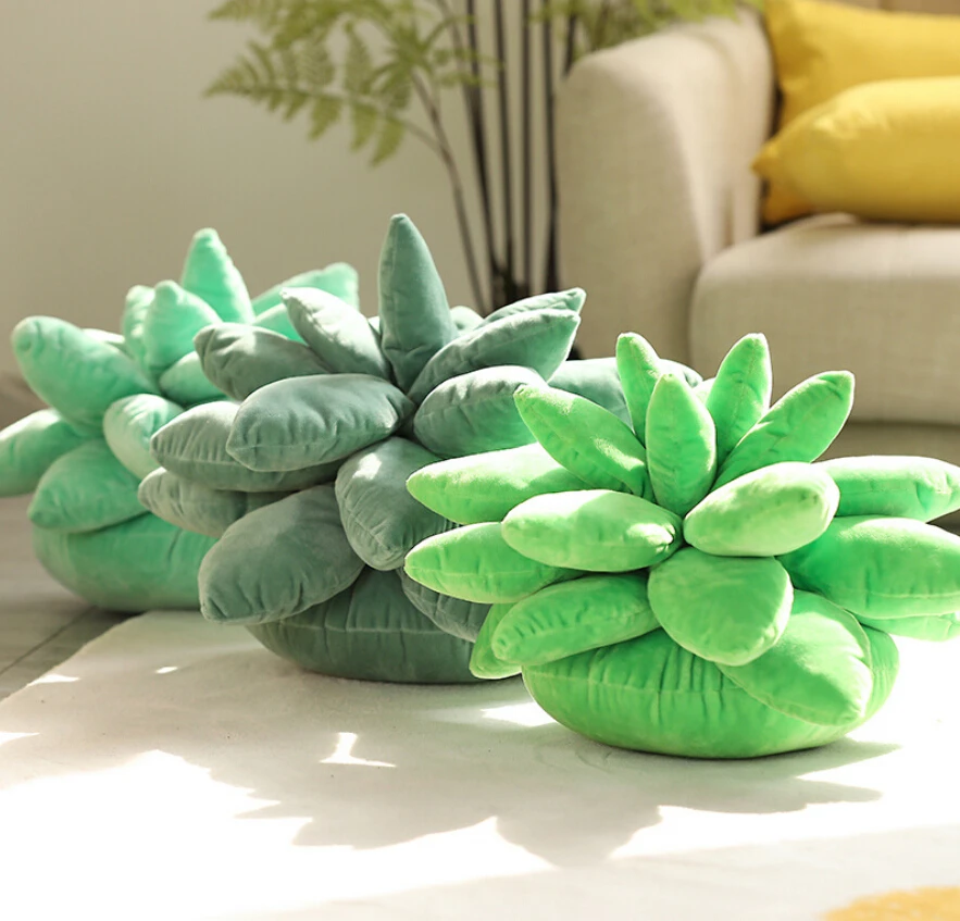 

2022 Pop it fidget toys anime 25/45CM Succulent Plush Throw Pillows Cactus Plant Shaped Chair Cushion Home Decor Toys Dolls