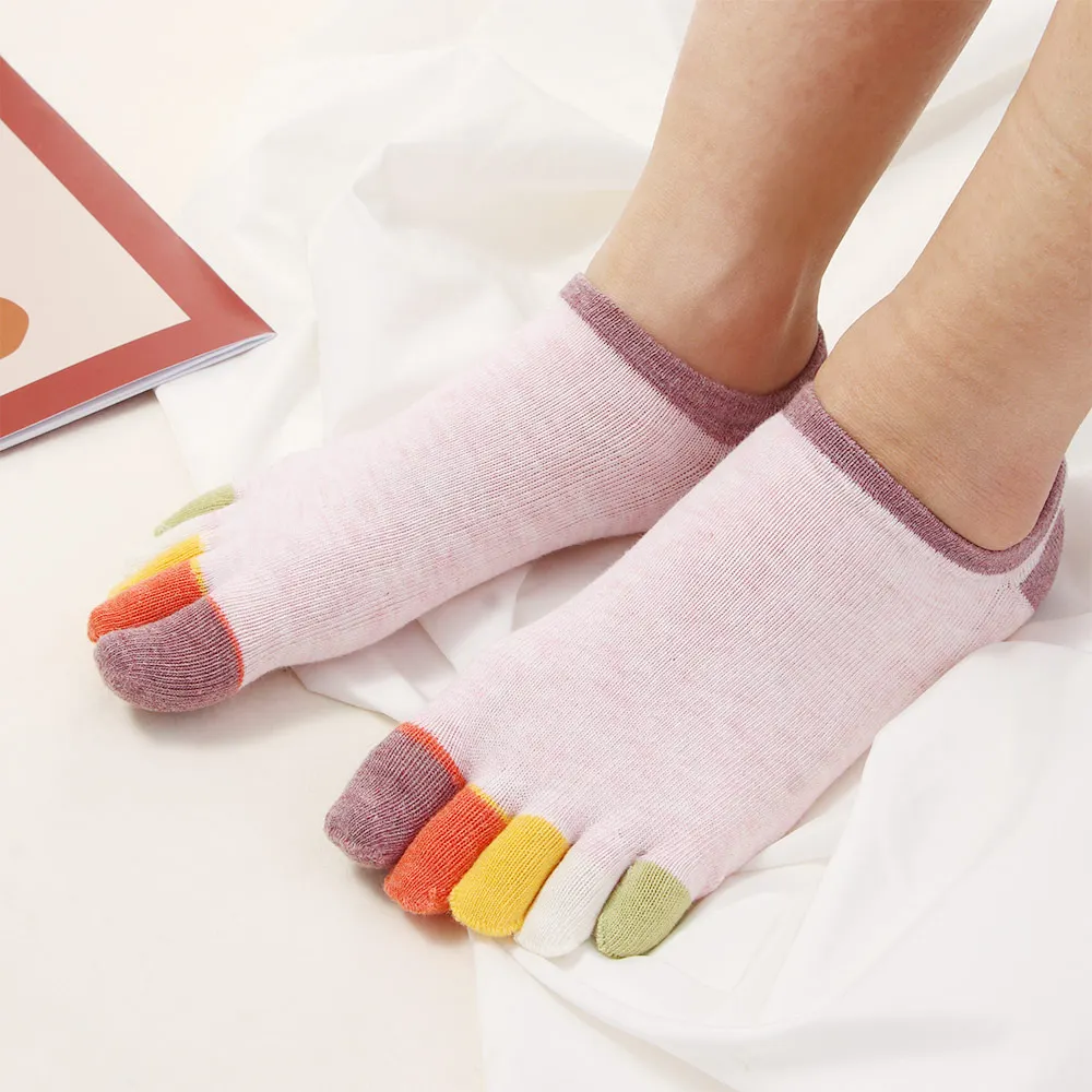 2021 новые женские хлопковые носки противоскользящие пять пальцев хлопок