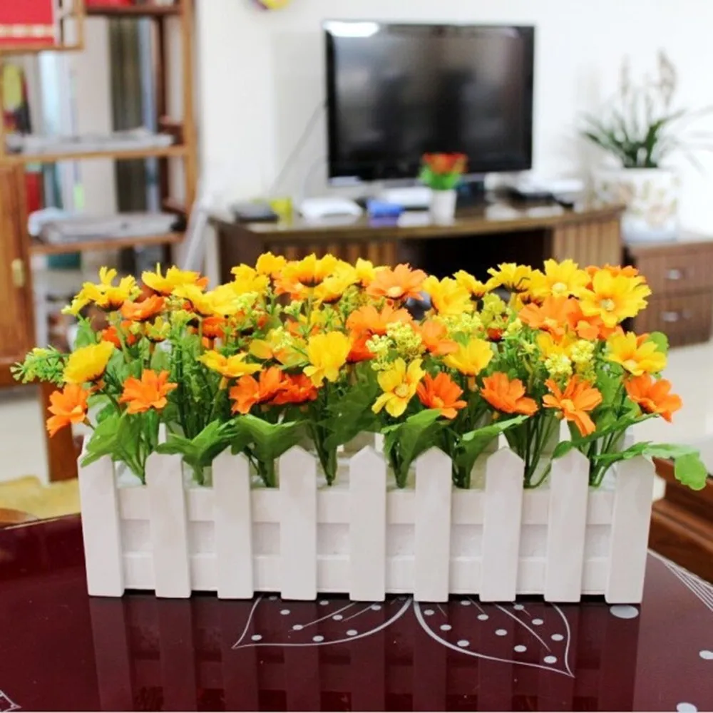 30 см деревянный забор садовый набор оптовая продажа искусственные цветы цветок