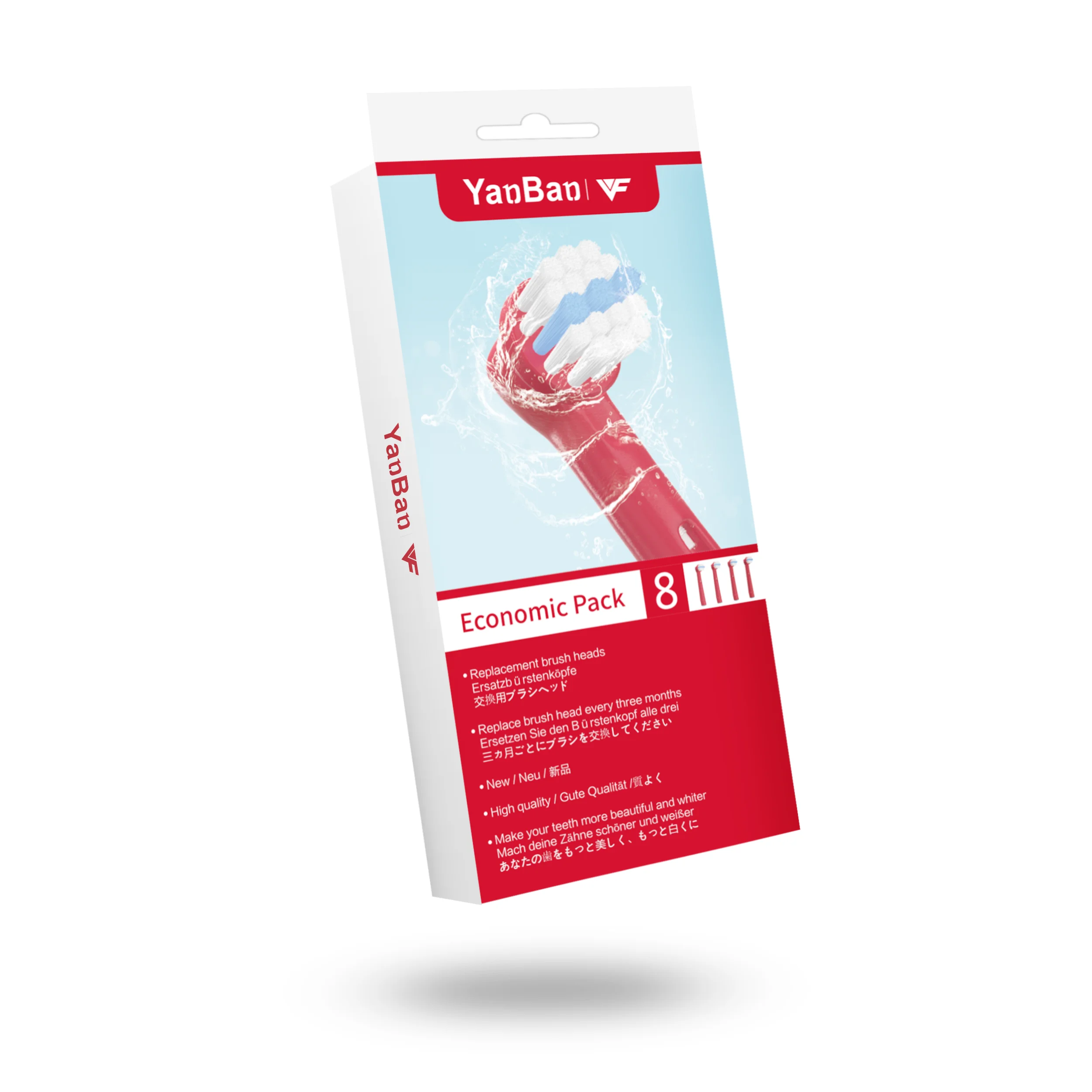 8 шт./лот сменные детские насадки для детской зубной щетки Oral B электрическая