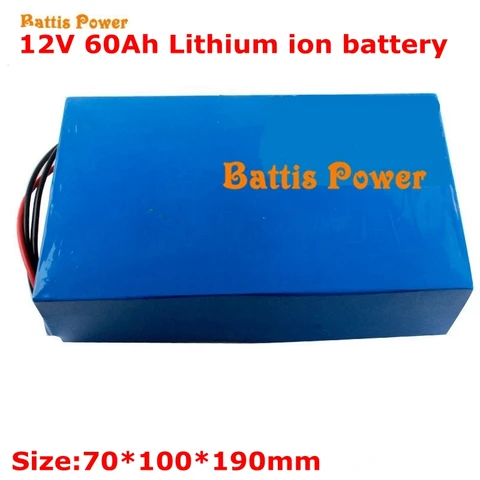12v 60ah батарея литий-ионная аккумуляторная батарея для зарядки Ноута и сотового телефона акумуляторная батарея солнечных батарей 12v инвертор солнечной системы батарея + зарядное устройство