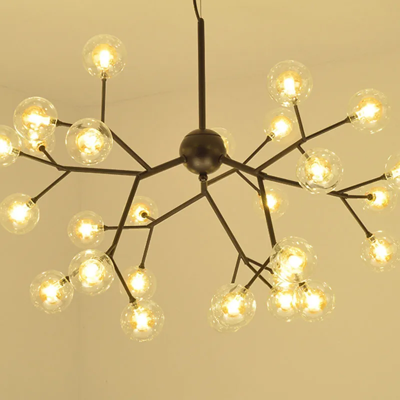 Светодиодная Подвесная лампа в форме молекул пузырьков дизайнерский потолочный