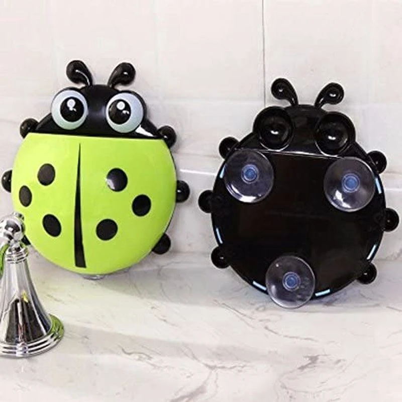 Держатель для зубной щетки в виде божьей коровки коробка пасты с присоской