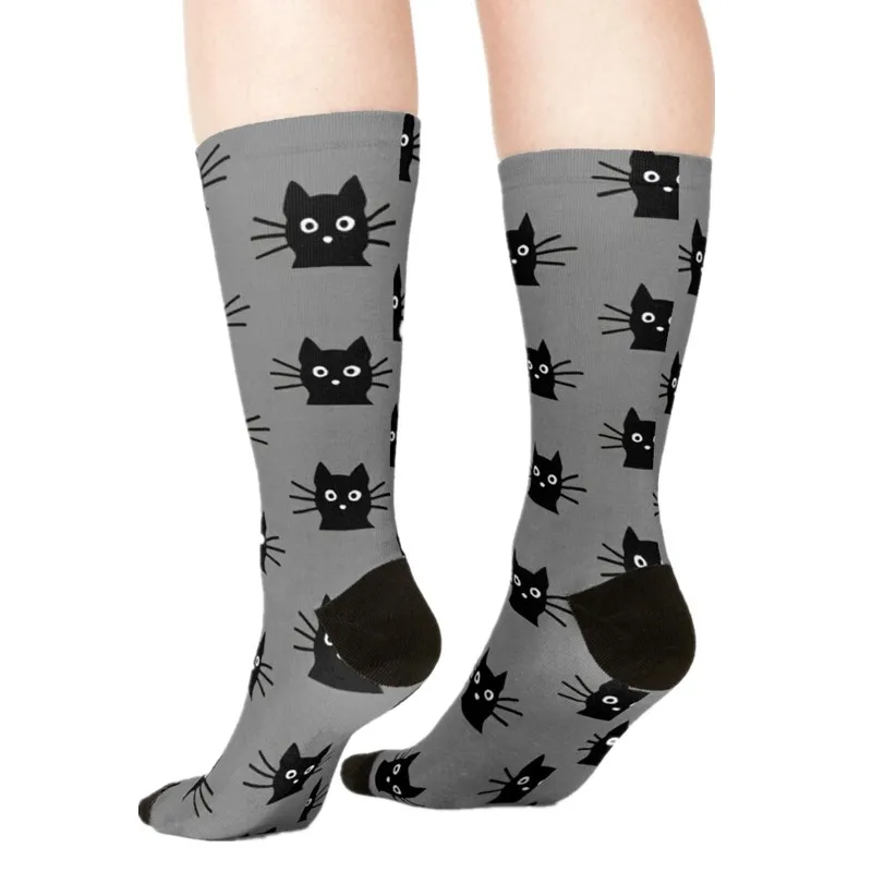 

2021 Women's socks kawaii cute seamless pattern Printed Socks Woman harajuku Happy Funny Novelty cute girl gift Socks for women