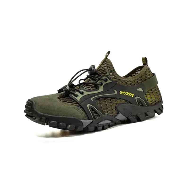 

Casual Sneakers Men's Large Size Upstream Hiking Shoes Outdoor Mesh Shoes Breathable Wading
