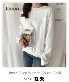 Jocoo Jolee Женская мода неоновые зеленые толстовки Осенние с буквенным принтом Harajuku Светоотражающие толстовки негабаритные Свободные толстовки