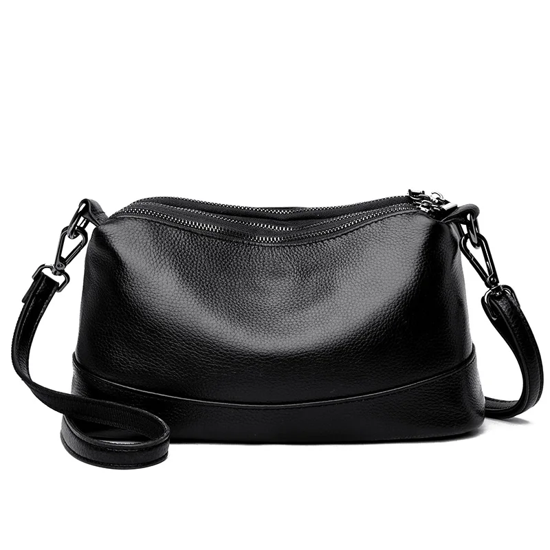 

Large 100% Genuine Leather Shoulder Bag Women Bags Designer Soft Cowhide Ladies Crossbody Bag 2021 Fashion Luxury Female Handbag
