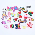 Одиночная распродажа, 1 шт., подвески для обуви с мультяшным персонажем из ПВХ, аксессуары для обуви, пряжки, подходят для браслетов, Croc JIBZ, подарок на Рождество для детской вечеринки