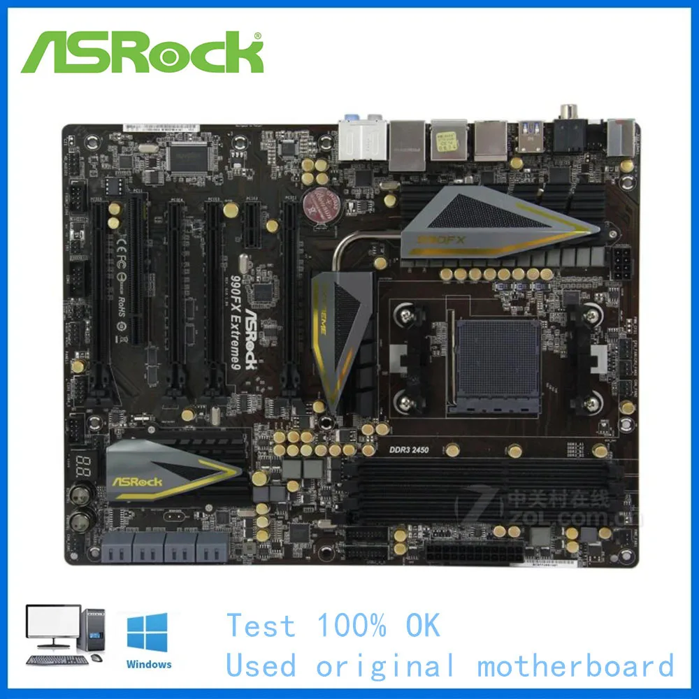 Материнская плата для настольного компьютера ASRock 990FX Extreme 9 990X Socket AM3 + DDR3 FX/Phenom