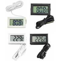 mini digital thermometer hygrometer lcd indoor convenient temperature sensor humidity meter gauge instruments with cable battery