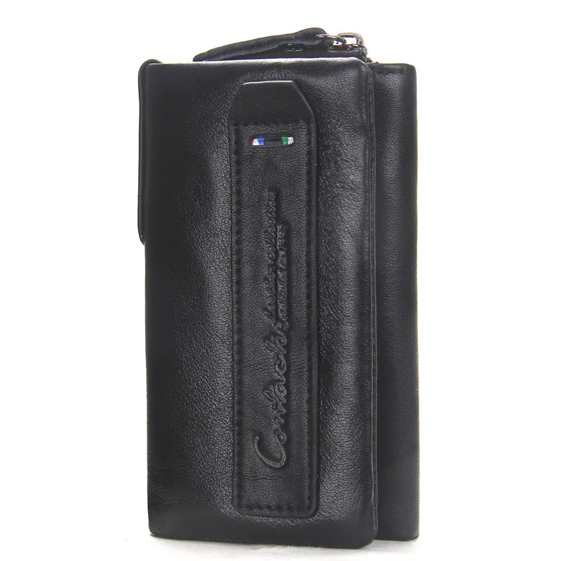 

Men's Fashion Genuine Leather Short Key Bag Multifunctional Coin Purse