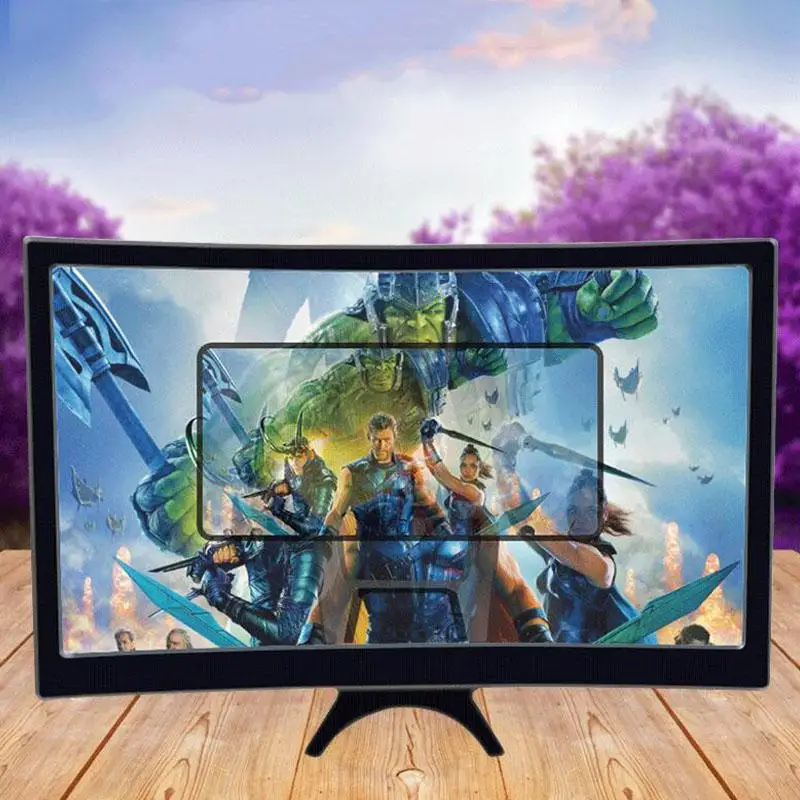 HobbyLane L6 12 дюймов изогнутый Экран лупа для телефона HD увеличитель видео фильмов