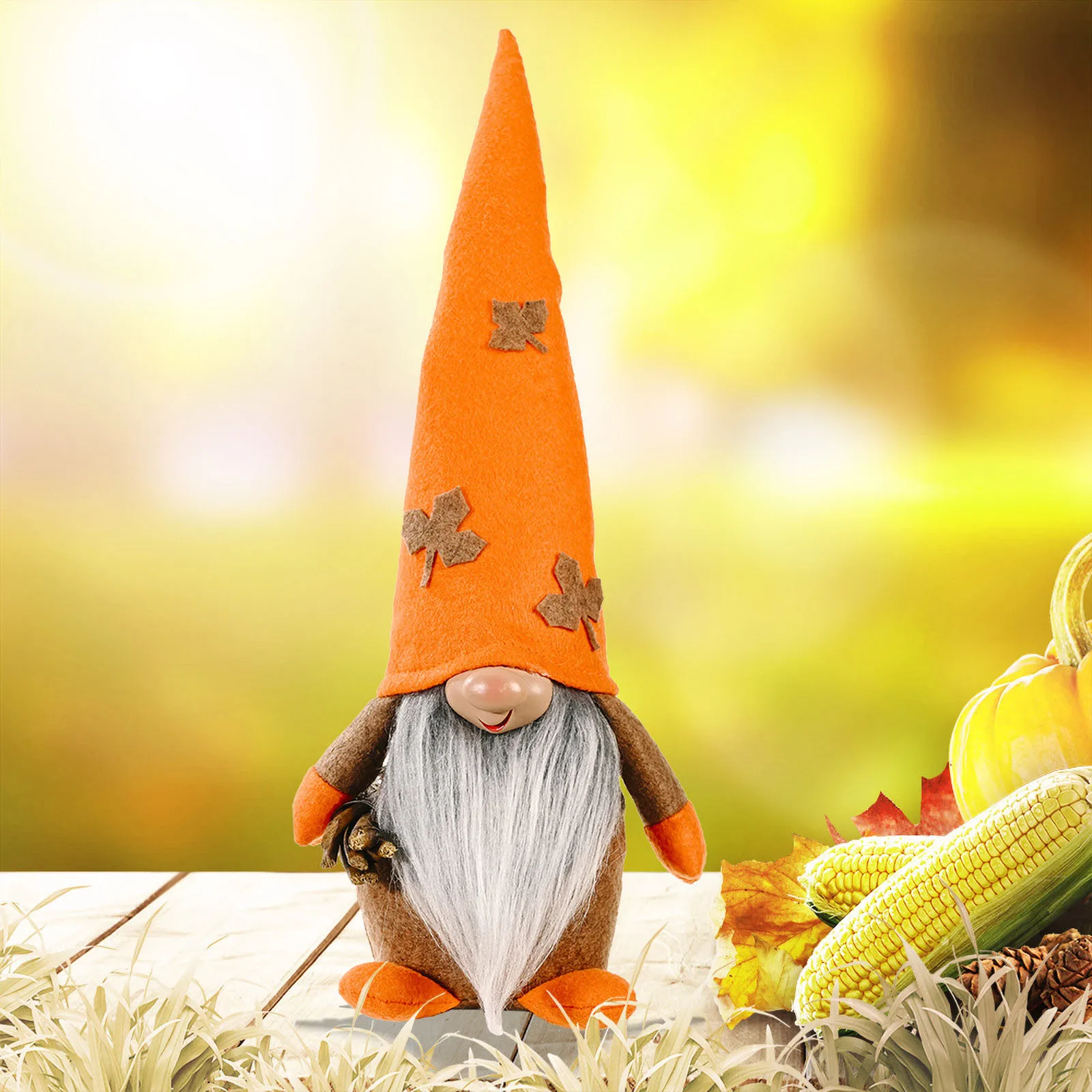 

Pumpkin Maple Leaf Faceless Doll Room Window Decoration Ornaments decoracin de habitacin