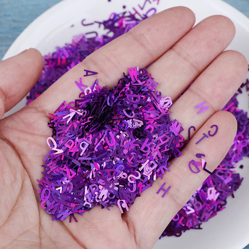 

Laser Letter Nail Glitter Sequins Mixed Nail Flakes Manicure Nail Art Decoration