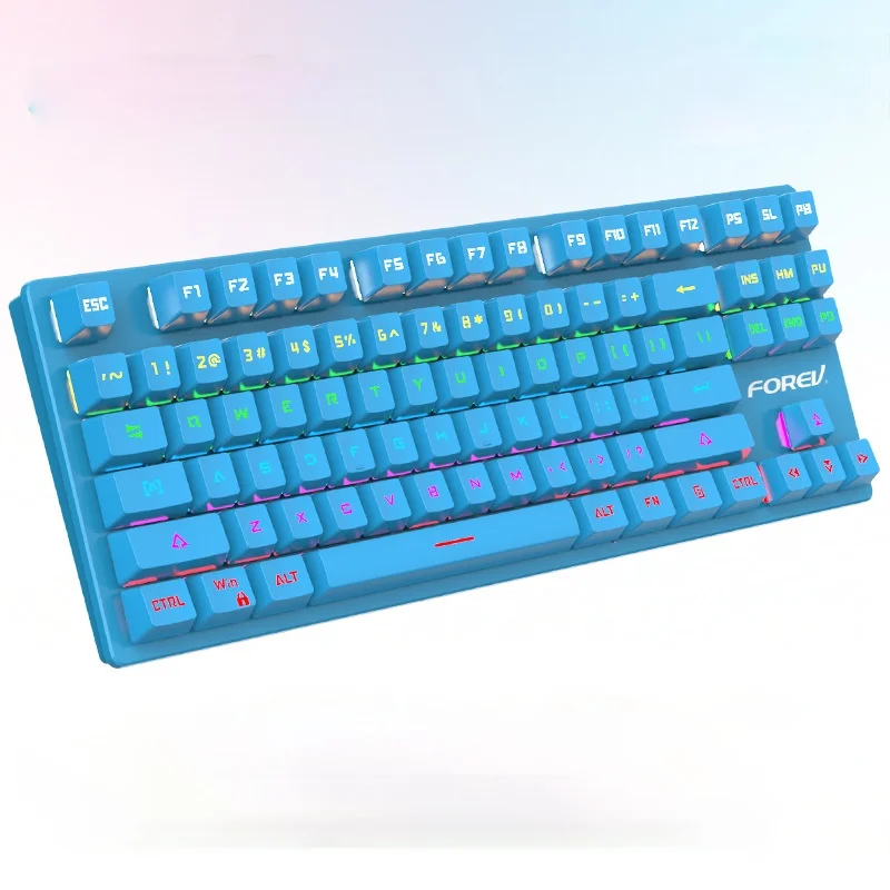 Fv-301 механическая клавиатура RGB Световой прохладно проводной клавиатуры