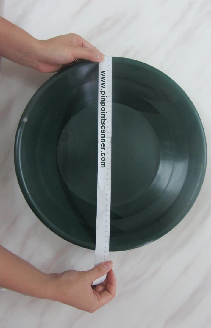 Новинка зеленая пластиковая сковорода для мытья золота 15 дюймов металлоискатель